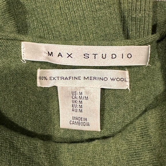 MAX STUDIO Green Wool Sweater - Picture 4 of 4